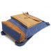 Men's Outdoor Sports Backpack Vintage Waterproof Canvas Hiking Travel Backpack Laptop Bag