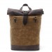 Vintage Waxed Canvas Roll Top Backpack - Multi-Color Large Capacity Outdoor Rucksack for Travel Hiking  Daily Rucksack