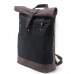 Vintage Waxed Canvas Roll Top Backpack - Multi-Color Large Capacity Outdoor Rucksack for Travel Hiking  Daily Rucksack