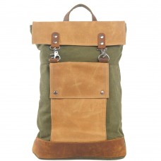 Hot Style Vintage Canvas Men's Backpack Wholesale Waterproof for Outdoor Use with Zipper Closure