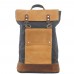 Hot Style Vintage Canvas Men's Backpack Wholesale Waterproof for Outdoor Use with Zipper Closure