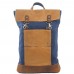 Hot Style Vintage Canvas Men's Backpack Wholesale Waterproof for Outdoor Use with Zipper Closure