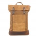 Hot Style Vintage Canvas Men's Backpack Wholesale Waterproof for Outdoor Use with Zipper Closure