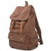 Leisure Waterproof Laptop Daily Bag Large Capacity Waxed Canvas Backpack