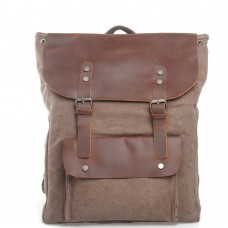 Men's Rucksack Casual Canvas Backpack Large Capacity Hiking Backpack Outdoor Travel Hiking Bag