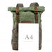 Vintage Wax Canvas Backpack Men's Large Capacity Rucksack Outdoor Hiking Travel Mountaineering Bag