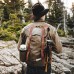 Vintage Waxed Wash Canvas Backpack Outdoor Travel Hiking Backpack Large Capacity Men's Rucksack