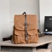 Vintage Oil Wax Canvas Backpack Outdoor Large Capacity Travel Bag Leisure 16 Inch Computer Bag Student School Bag