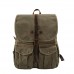 Vintage Oil Wax Canvas Backpack Outdoor Large Capacity Travel Bag Leisure 16 Inch Computer Bag Student School Bag