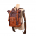 Vintage Men's Backpack Head Layer Vegetable Tanned Cowhide Rucksack Men's Computer Travel Hiking Bag