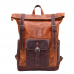 Vintage Men's Backpack Head Layer Vegetable Tanned Cowhide Rucksack Men's Computer Travel Hiking Bag