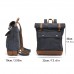 Hot Sale Vintage Roll‑Top Canvas Backpack Crazy Horse Leather Trim Large Capacity Travel Laptop Rucksack for Men Women Hot Sale Vintage Roll‑Top Canvas Backpack Crazy Horse Leather Trim Large Capacity Travel Laptop Rucksack for Men Women