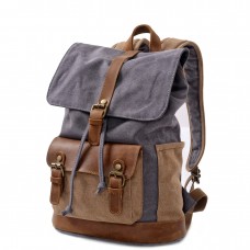 Vintage Canvas Backpack Large Capacity Outdoor Travel Bag Sports Hiking Rucksack Men's Backpack Computer Bag