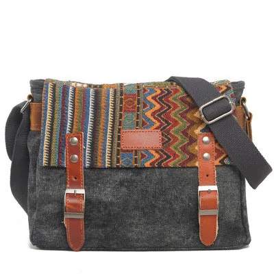 Ethnic Pattern Crossbody Bag, Canvas Crossbody Bag Daily Casual Crossbody Bag, Casual Crossbody Bag Men Women Crossbody Bag
