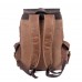 Vintage Fashion Men's Rucksack Casual Canvas with Leather Backpack Outdoor Trend Travel Hiking and Mountaineering Backpacks