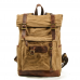 Retro Wax Canvas Backpack Men's Outdoor Travel Mountaineering Bag Rider Biker Backpack Waterproof Breathable Men's Travel Bag