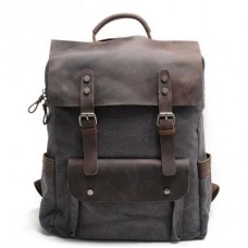 Casual Men and Women Canvas Travel Backpack Retro Business Computer Bag Student Schoolbag Daily Hiking Sports Rucksack