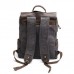 Casual Men and Women Canvas Travel Backpack Retro Business Computer Bag Student Schoolbag Daily Hiking Sports Rucksack