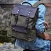 Casual Men and Women Canvas Travel Backpack Retro Business Computer Bag Student Schoolbag Daily Hiking Sports Rucksack