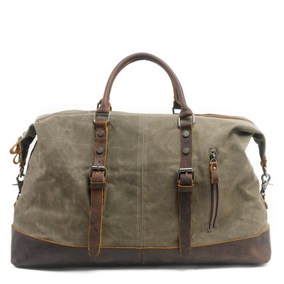 Classic Batik Canvas Leather Travel Sports Tote Men's Large Capacity Travel Bag Weekend Overnight Tote Luggage Bag Classic Batik Canvas Leather Travel Sports Tote Men's Large Capacity Travel Bag Weekend Overnight Tote Luggage Bag