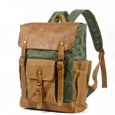 Outdoor Waterproof Hiking Rucksack Retro Batik Canvas Rucksack Stylish High-Capacity Unisex Backpack