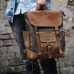 Outdoor Waterproof Hiking Rucksack Retro Batik Canvas Rucksack Stylish High-Capacity Unisex Backpack