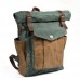 Large-Capacity Waterproof Canvas Rucksack Men's Sports Backpack for Hiking and Outdoor Activities Casual Rucksack