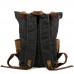 Large Capacity Men's Rucksack Batik Canvas Backpack Outdoor Leisure Travel Backpack Retro Waterproof Rucksack Hiking Backpack