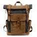 Large Capacity Men's Rucksack Batik Canvas Backpack Outdoor Leisure Travel Backpack Retro Waterproof Rucksack Hiking Backpack