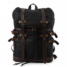 Vintage Canvas Backpack Casual Men's Rucksack Waterproof Outdoor Travel Hiking Backpacks