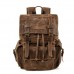 Vintage Men's Backpack Batik Canvas Waterproof Laptop Backpack Outdoor Travel Hiking Camping Backpack