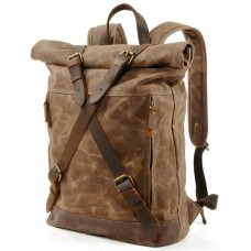 Vintage Casual Men's Outdoor Travel Hiking Rucksack Anti-theft Computer Backpack Waterproof Hiking Backpacks