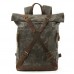 Vintage Casual Men's Outdoor Travel Hiking Rucksack Anti-theft Computer Backpack Waterproof Hiking Backpacks