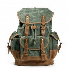 Retro Batik Canvas Rucksack High-Quality Large Capacity Travel & Hiking Bag Men's Hiking Backpack