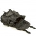 Men's Canvas Leather Rucksack Outdoor Sports Travel Backpack Waterproof Canvas Hiking Backpack