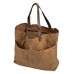 Vintage Waxed Canvas Tote Bag Crazy Horse Leather Handle Large Capacity Multi Pocket Daily Work Shopping Office Shoulder Bag Vintage Waxed Canvas Tote Bag Crazy Horse Leather Handle Large Capacity Multi Pocket Daily Work Shopping Office Shoulder Bag