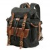 Waxed Hiking Camping Equipment Rucksack Outdoor Mountaineering Canvas  Backpack Outdoor Sports Hiking Backpack