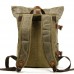 Large Capacity Waxed Canvas Backpack Multifunctional Anti-theft Rucksack Laptop Bag Outdoor Hiking Anti-splash Water Travel Bag